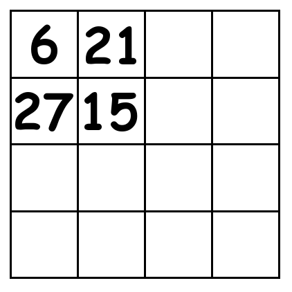 4 by 4 grid Puzzle 2