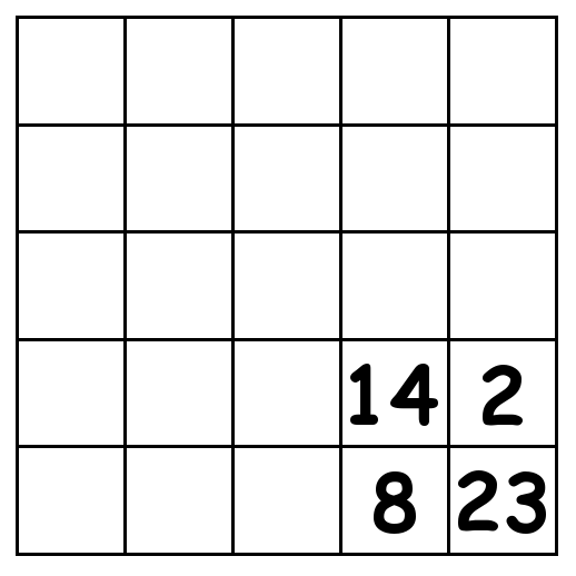 5 by 5 grid Puzzle 4