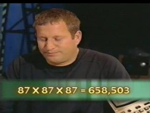 Scott Flansburg working out the cube root of 658,503