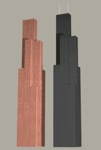 Sears Tower in US pennies