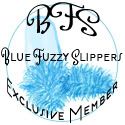 Blue Fuzzy Slippers