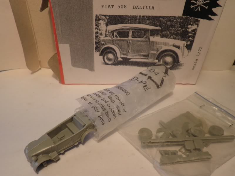 Fiat 508 Balillatorpedo militare resin kit 1 72