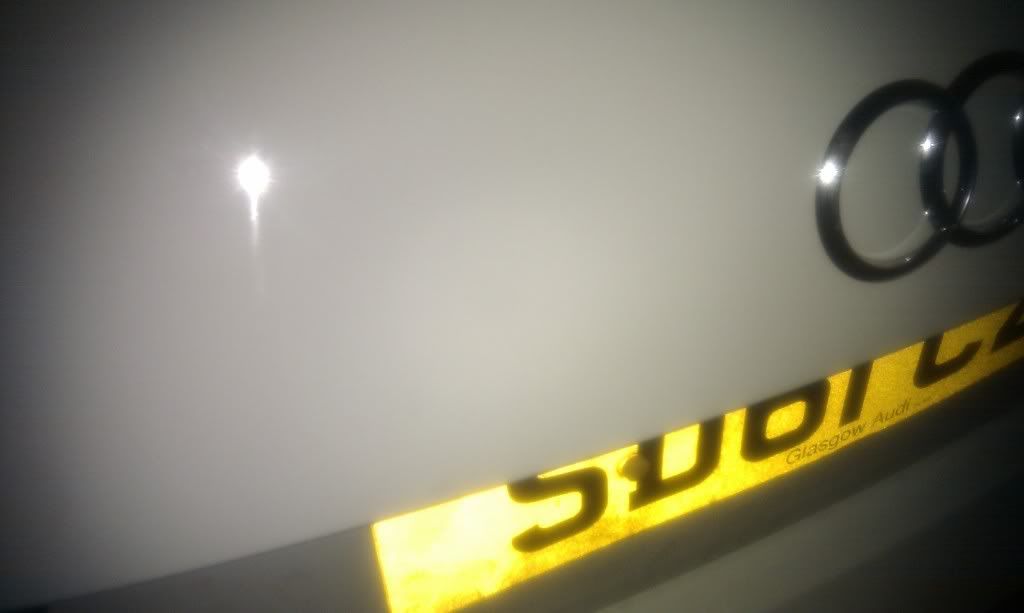 Dent in boot lid Audi A1 Forum