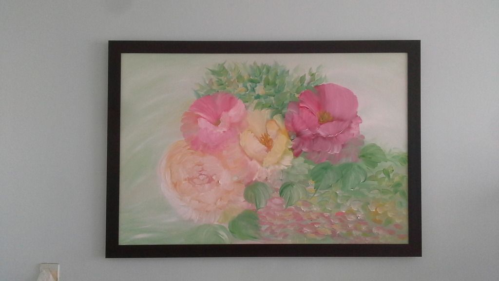 Tranh sơn dầu về hoa - 1