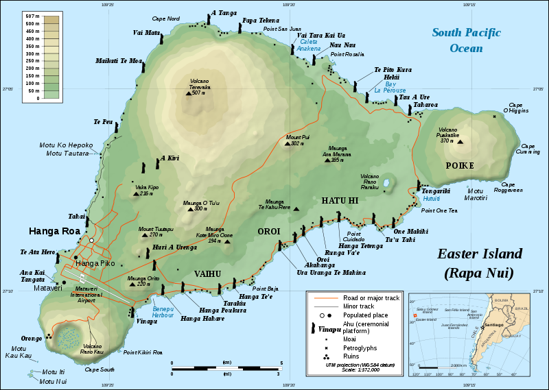mapa ostrova