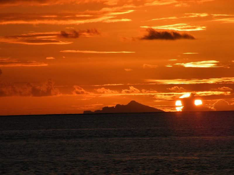 zpad slnka z Bora Bora