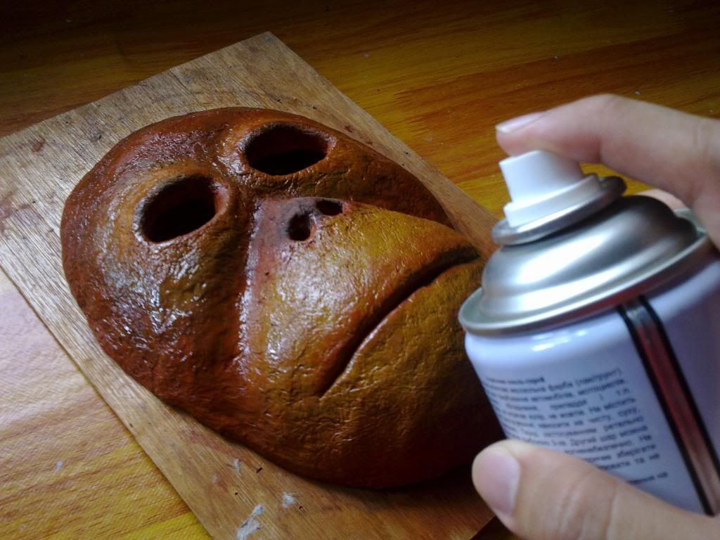 finishing for the orang utan mask