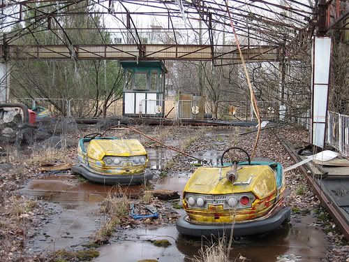 pripyat chernobyl bumper cars, pripyat chernobyl bumper cars