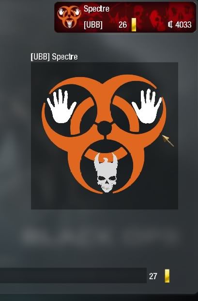 my Call of Duty: Black Ops playercard. Based on Megadeth's mascot,