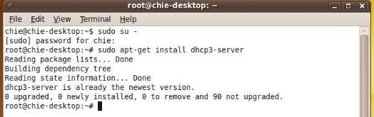 Install DHCP Server Ubuntu
