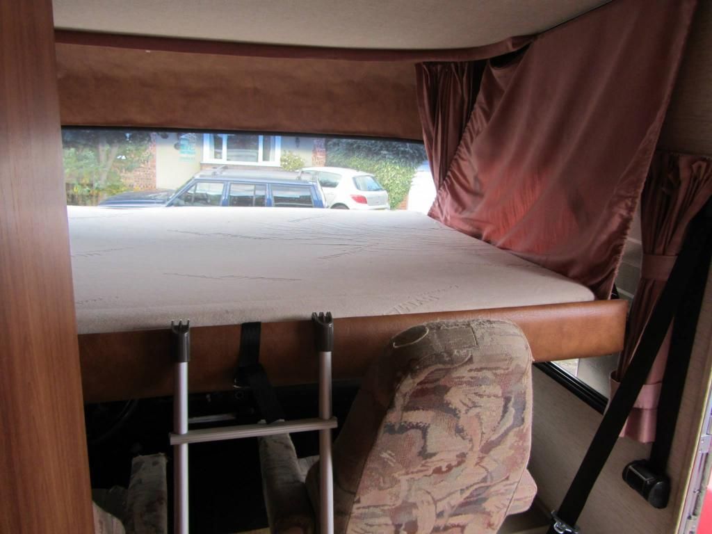 Hymer drop down bed