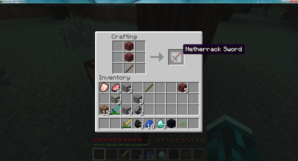 how to craft a netherrack pickaxe how to craft a netherrack sword