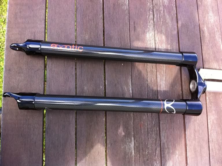 FS Scandal 18" slot dropout black / eXotic carbon rigid fork