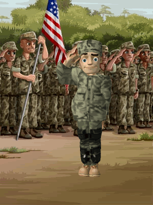 animated soldier