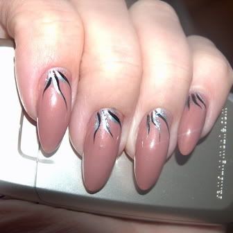 Simple Hand Painted Nail Art