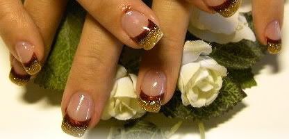 simple bridal nail art