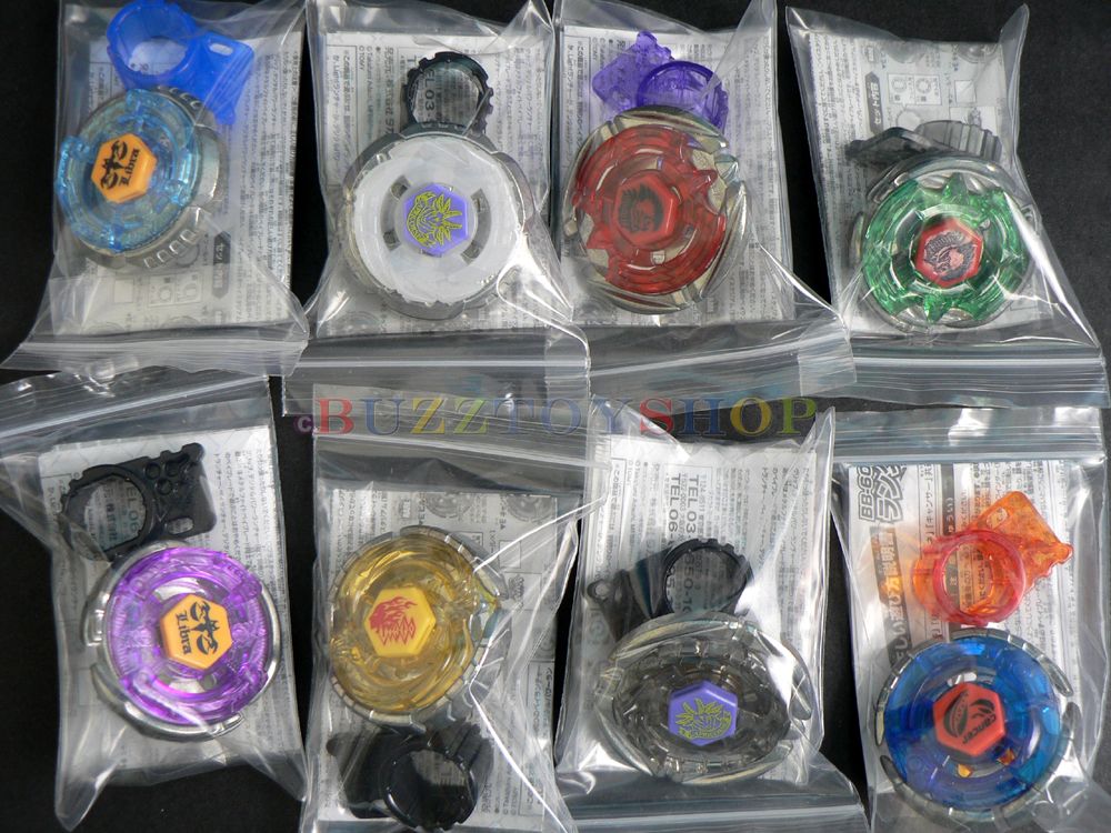 LOT OF 16PCS GENUINE TAKARA TOMY METAL FIGHT BEYBLADE WITH STICKER