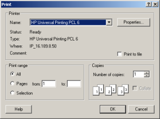 HP Universal Printing PCL 6