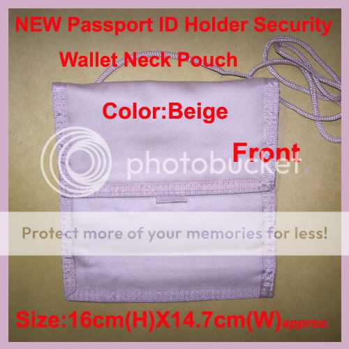 NEW PASSPORT ID HOLDER WALLET NECK MONEY HOLDER POUCH  