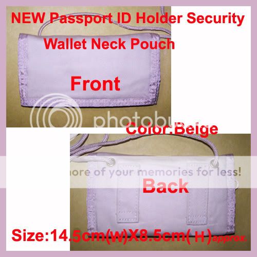 NEW PASSPORT ID HOLDER WALLET NECK MONEY HOLDER POUCH  