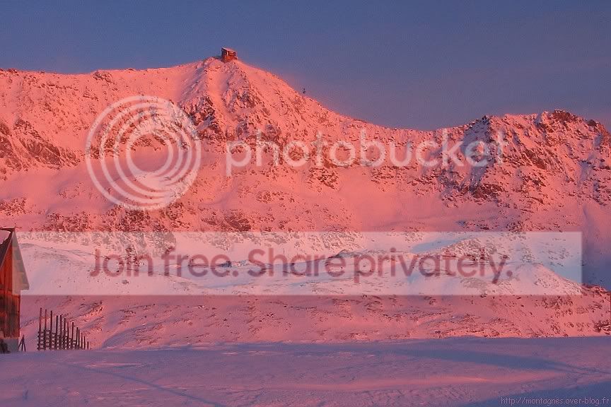 Pic du Lac Blanc... rose !