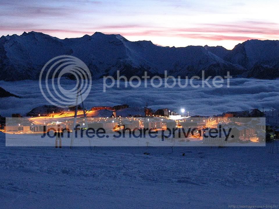 Alpe d'Huez la nuit
