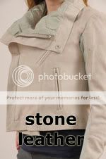 ASO1 STONE WOMENS LEATHER JACKET UK 12 FREE SHIP  