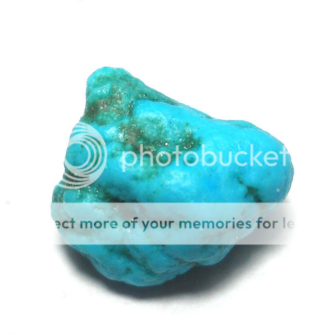 3.8 ct. 100% unheated natural rough blue turquoise @ free ship